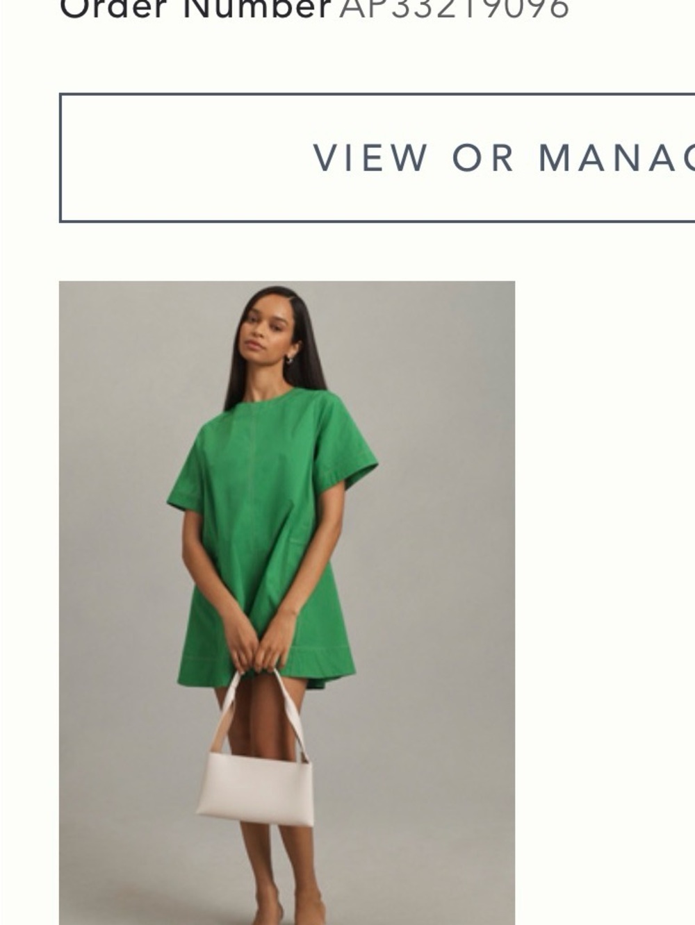 Emmy Short-Sleeve Swing Mini Dress by Maeve